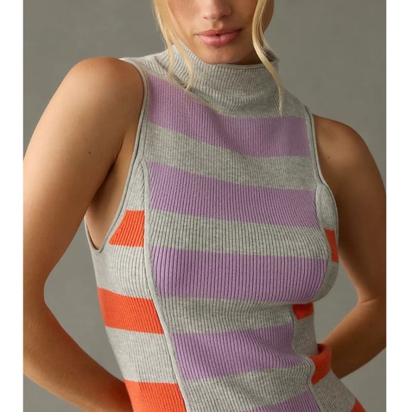 Anthropologie Daily Practice Sleeveless Mock-Neck Sweater Dress - XL - Picture 4 of 10